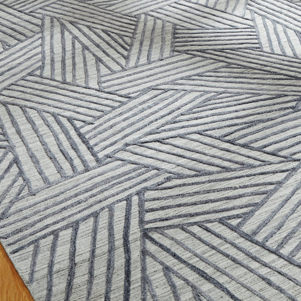 Wrought Studio Hojovice Handmade Flatweave Gray Rug Wayfair